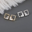 Show details for 925 Sterling Silver White Stud Earrings in Flattering Style