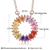 Picture of Hypoallergenic Rose Gold Plated Colorful Pendant Necklace