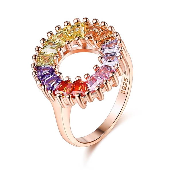 Picture of Eye-Catching Colorful 925 Sterling Silver Fashion Ring in Exclusive Design