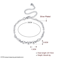 Picture of Amazing Small Platinum Plated Anklet