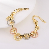 Picture of Designer Multi-tone Plated Dubai Fashion Bracelet with No-Risk Return