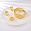 Show details for Trendy Gold Plated Big 3 Piece Jewelry Set Online Only