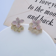 Picture of Good Cubic Zirconia Copper or Brass Stud Earrings