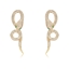 Show details for Copper or Brass White Dangle Earrings for Female