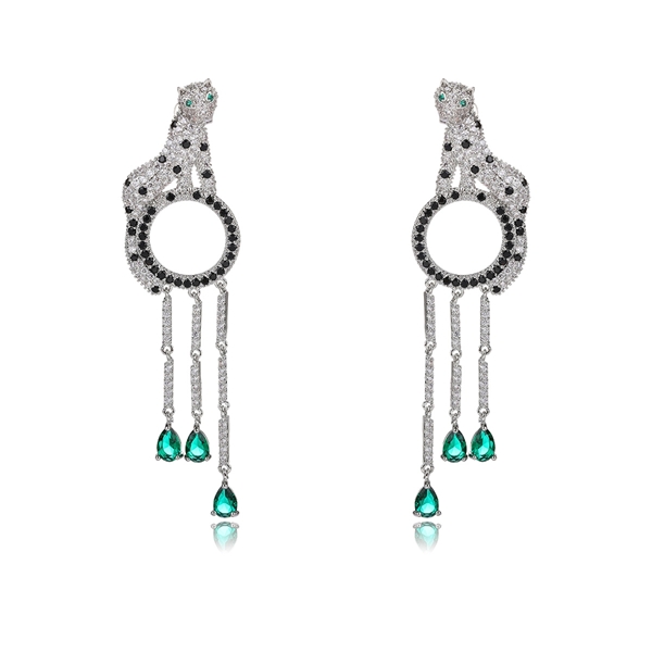 Picture of Fast Selling Green Copper or Brass Dangle Earrings from Editor Picks