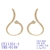 Picture of New Season White Big Dangle Earrings for Female