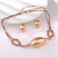 Show details for Impressive Rose Gold Plated Zinc Alloy 2 Piece Jewelry Set with Low MOQ Show details for Impressive Rose Gold Plated Zinc Alloy 2 Piece Jewelry Set with Low MOQ