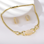 Show details for Eye-Catching White Gold Plated 2 Piece Jewelry Set with Member Discount Show details for Eye-Catching White Gold Plated 2 Piece Jewelry Set with Member Discount