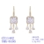 Picture of Copper or Brass Cubic Zirconia Dangle Earrings at Unbeatable Price