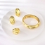 Show details for Delicate Big Gold Plated 3 Piece Jewelry Set