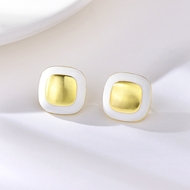 Picture of Trendy White Classic Stud Earrings with No-Risk Refund