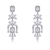 Picture of Stylish Big Platinum Plated Dangle Earrings