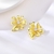 Picture of Trendy Gold Plated Copper or Brass Stud Earrings with No-Risk Refund