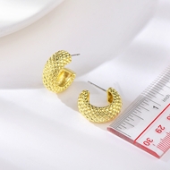 Picture of New Medium Gold Plated Stud Earrings