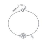 Picture of Nice Small Platinum Plated Fashion Bracelet