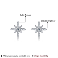 Picture of 925 Sterling Silver Cubic Zirconia Stud Earrings with Worldwide Shipping