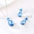 Picture of Pretty Artificial Crystal Rose Gold Plated Necklace and Earring Set