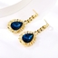 Show details for Stylish Small Blue Dangle Earrings