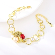 Picture of Distinctive Red Zinc Alloy Fashion Bracelet of Original Design