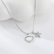 Show details for Charming White Delicate Pendant Necklace As a Gift Show details for Charming White Delicate Pendant Necklace As a Gift
