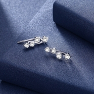 Picture of Gold Plated Blue Stud Earrings at Super Low Price