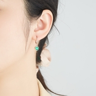 Picture of Hot Selling Green Small Dangle Earrings from Top Designer