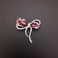 Show details for Eye-Catching Pink Swarovski Element Brooche From Reliable Factory Show details for Eye-Catching Pink Swarovski Element Brooche From Reliable Factory
