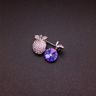 Show details for Low Cost Platinum Plated Swarovski Element Brooche in Flattering Style Show details for Low Cost Platinum Plated Swarovski Element Brooche in Flattering Style