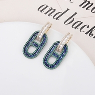 Picture of Attractive Blue Copper or Brass Dangle Earrings at Super Low Price