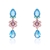 Picture of Great Cubic Zirconia Gold Plated Dangle Earrings