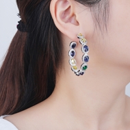 Picture of Luxury Big Dangle Earrings with Beautiful Craftmanship