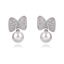 Show details for Nickel Free Platinum Plated Cubic Zirconia Dangle Earrings with Easy Return