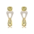 Picture of Fashion Cubic Zirconia Gold Plated Dangle Earrings