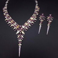 Show details for Platinum Plated Swarovski Element 2 Piece Jewelry Set with Worldwide Shipping Show details for Platinum Plated Swarovski Element 2 Piece Jewelry Set with Worldwide Shipping