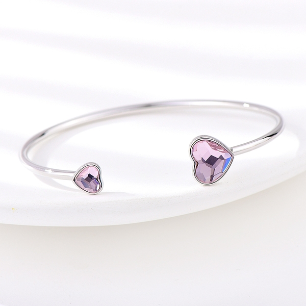 Picture of Platinum Plated Purple Fashion Bangle at Great Low Price