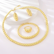 Picture of Zinc Alloy Big 4 Piece Jewelry Set in Flattering Style