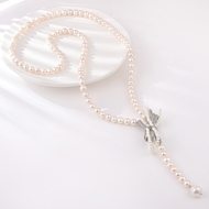 Show details for Trendy White Copper or Brass Y Necklace with No-Risk Refund Show details for Trendy White Copper or Brass Y Necklace with No-Risk Refund