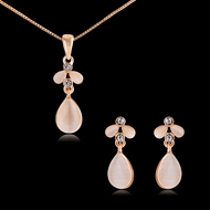 Picture of Nickel Free Rose Gold Plated Zinc Alloy 2 Piece Jewelry Set with No-Risk Refund