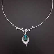 Show details for Great Swarovski Element Big Short Chain Necklace Show details for Great Swarovski Element Big Short Chain Necklace
