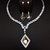 Picture of Reasonably Priced Platinum Plated Colorful 2 Piece Jewelry Set in Flattering Style