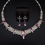 Show details for Great Value Purple Swarovski Element 2 Piece Jewelry Set with Full Guarantee Show details for Great Value Purple Swarovski Element 2 Piece Jewelry Set with Full Guarantee