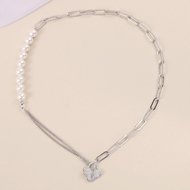 Picture of Fashionable Medium White Short Chain Necklace