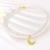 Picture of Sparkling Big Artificial Pearl Short Chain Necklace