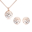 Show details for Buy Rose Gold Plated White 2 Piece Jewelry Set with Wow Elements