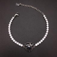 Show details for Fashionable Small Platinum Plated Fashion Bracelet Show details for Fashionable Small Platinum Plated Fashion Bracelet