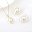 Show details for Classic White 2 Piece Jewelry Set with Fast Shipping