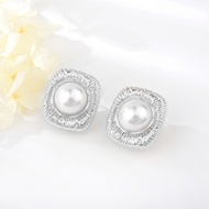 Picture of Durable Classic Artificial Pearl Stud Earrings