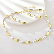 Show details for Brand New Multi-tone Plated Dubai 2 Piece Jewelry Set for Girlfriend