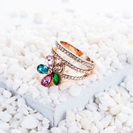 Picture of Sparkly Small Colorful Fashion Ring