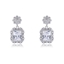 Show details for Great Value White Platinum Plated Dangle Earrings at Factory Price